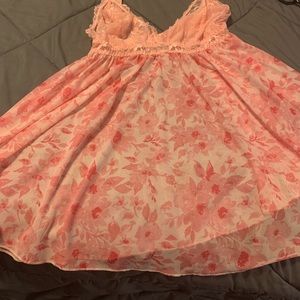 Plus size 1x pink flower cami